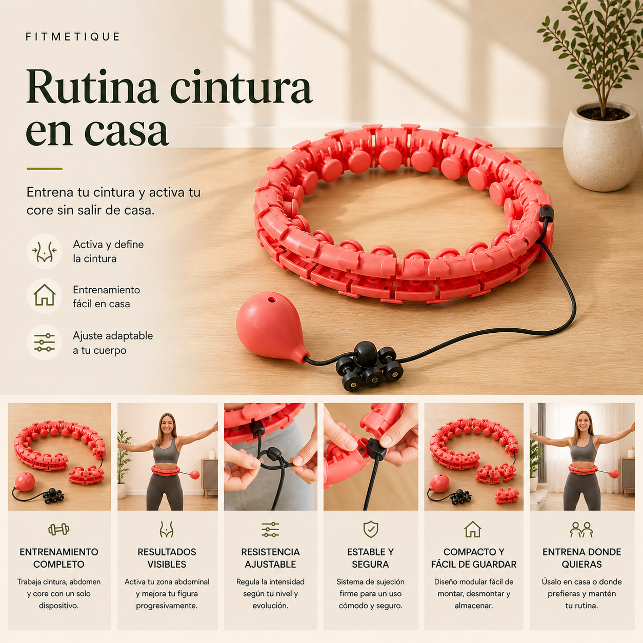 Rutina Cintura en casa