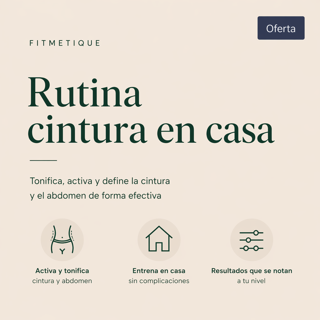Rutina Cintura en casa