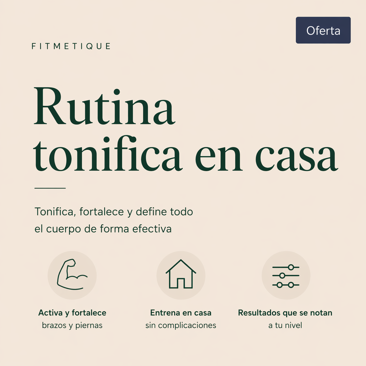 Rutina tonifica en casa